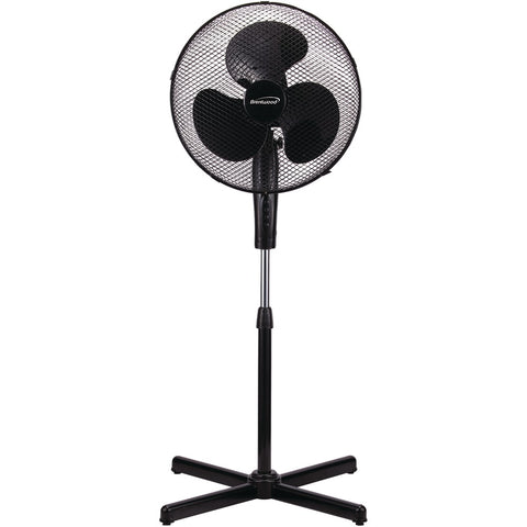 Brentwood Koolzone 16" Oscillating Desk Fan (black)