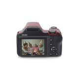 Minolta 20.0-megapixel 1080p Full Hd Wi-fi Mn35z Bridge Camera With 35x Zoom (red)