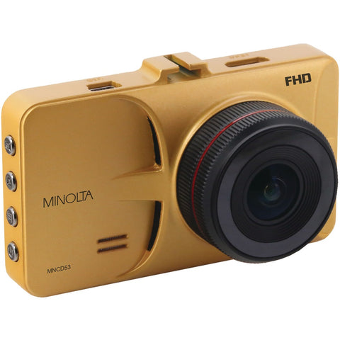 Minolta 12-megapixel 1080p Full Hd Mncd53 Car Camcorder (gold)