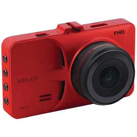 Minolta 12-megapixel 1080p Full Hd Mncd53 Car Camcorder (red)
