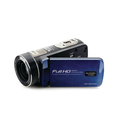 Bell+howell 20.0-megapixel 1080p Ultra-zoom Camcorder (blue)