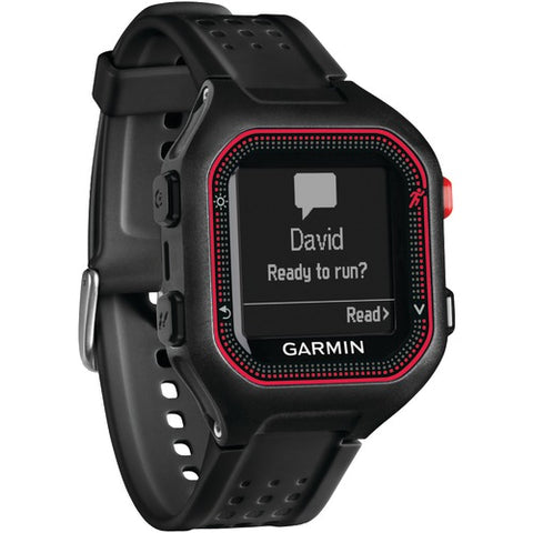 Garmin Forerunner 25 Gps Running Watch (large; Black And Red)