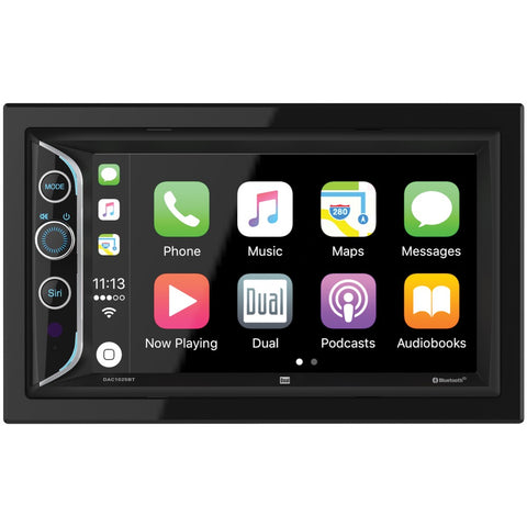 Dual 6.2" Double-din In-dash Mechless Am And Fm Receiver With Bluetooth & Apple Carplay