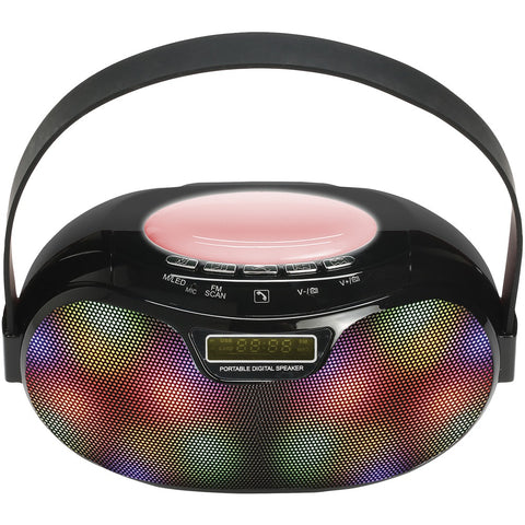 Supersonic Bluetooth Portable Rechargeable Speaker (black)