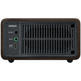 Sangean Wr-7 Series Mini Wood-cabinet Bluetooth Speaker With Fm Tuner (dark Cherry)