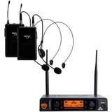 Nady Dual-transmitter Digital Wireless Microphone System (2 Digital Lt Hm-3 Headsets)