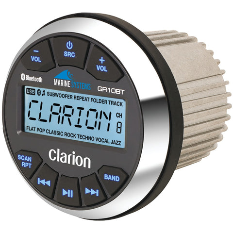 Clarion Marine Usb And Mp3 And Wma Gauge-hole Receiver With Bluetooth