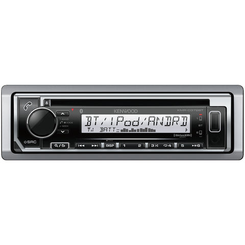 Kenwood Marine Single-din In-dash Cd Receiver With Bluetooth & Siriusxm Ready