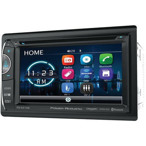 Power Acoustik 6.2" Double-din In-dash Dvd And Siriusxm Radio Bundle With 3 Months Free Service