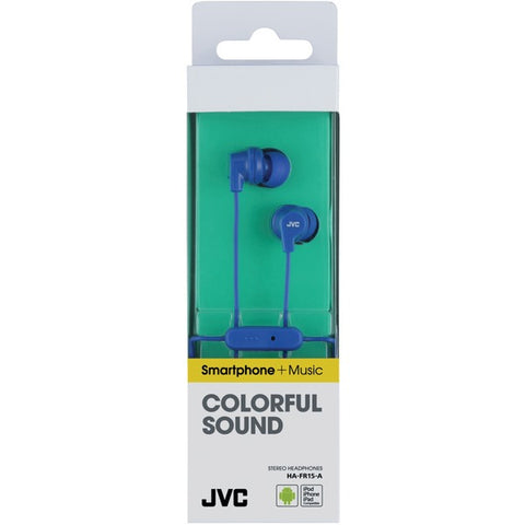 Jvc In-ear Headphones With Microphone (blue)