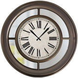 Westclox 22" Round Mirrored Wall Clock