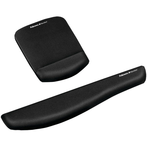 Fellowes Plushtouch Mouse Pad Wrist Rest With Foamfusion (black)