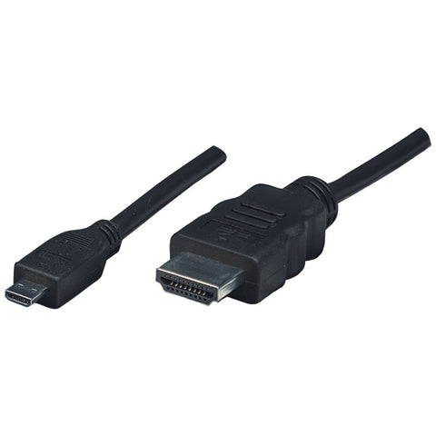 Manhattan Hdmi Male To Micro Male Cable 6.6ft