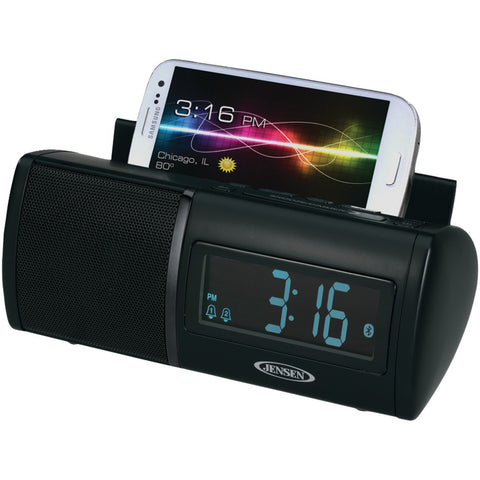 Jensen Universal Bluetooth Dual Alarm Clock Radio