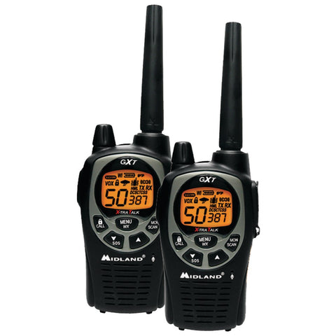 Midland 36-mile Gmrs Radio Pair Pack With Drop-in Charger & Rechargeable Batteries