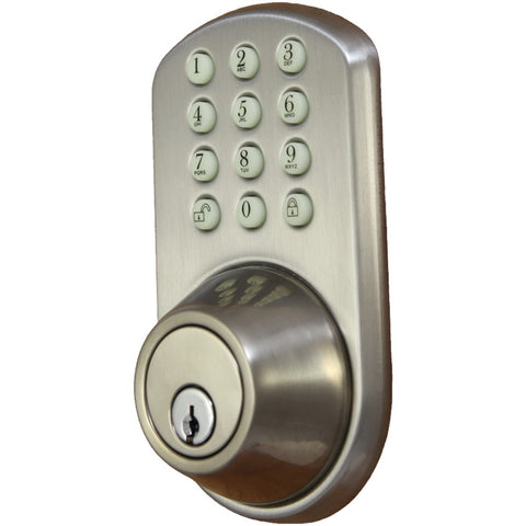 Morning Industry Inc Touchpad Electronic Dead Bolt (satin Nickel)