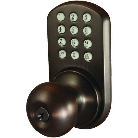 Morning Industry Inc Touchpad Electronic Doorknob (oil Rubbed Bronze)