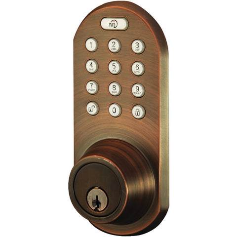 Morning Industry Inc 3-in-1 Remote Control & Touchpad Dead Bolt (oil Rubbed Bronze)